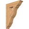 Ekena Millwork Funston Traditional Smooth Bracket, Western Red Cedar, 5 1/2"W x 24"D x 32"H BKT06X24X32FST01SWR - alternate 1